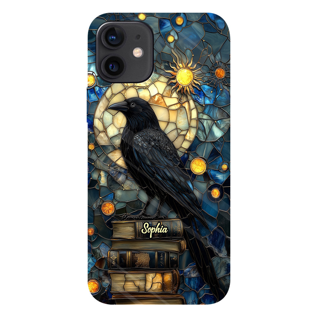 Raven Book Club - Coque de téléphone personnalisée avec livre intégral
