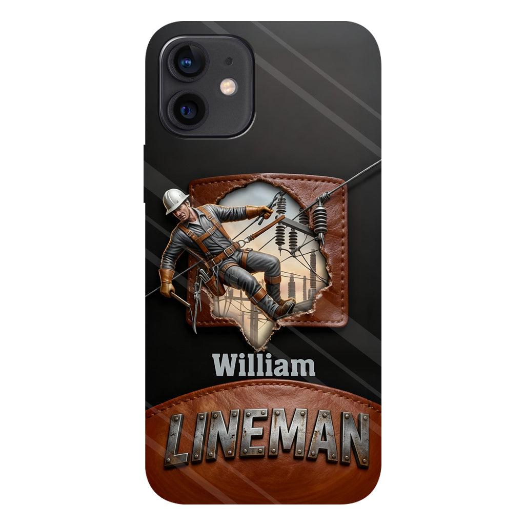 Coque de téléphone personnalisée « Lineman cool » avec impression intégrale