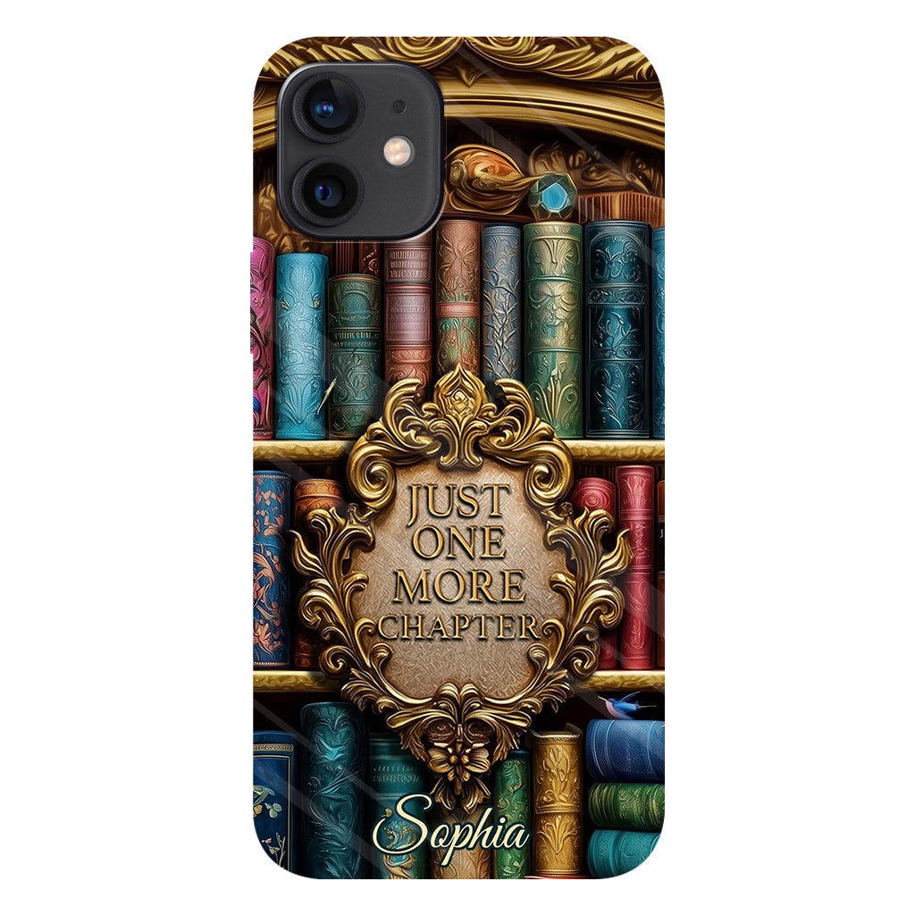Just One More Chapter - Personalized Book Full Print Phone Case