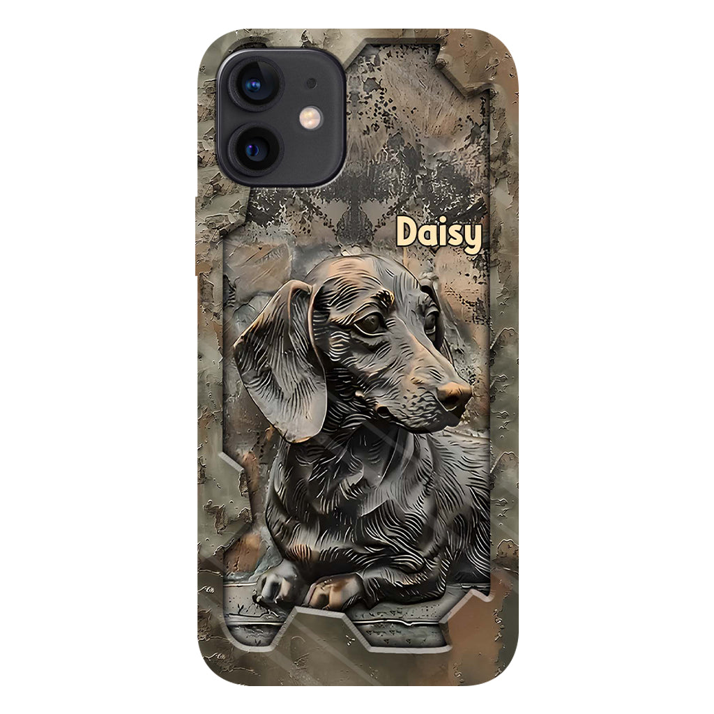 Das Leben ist schöner mit meinem Dackel – Personalisierte Handyhülle mit Hundemotiv