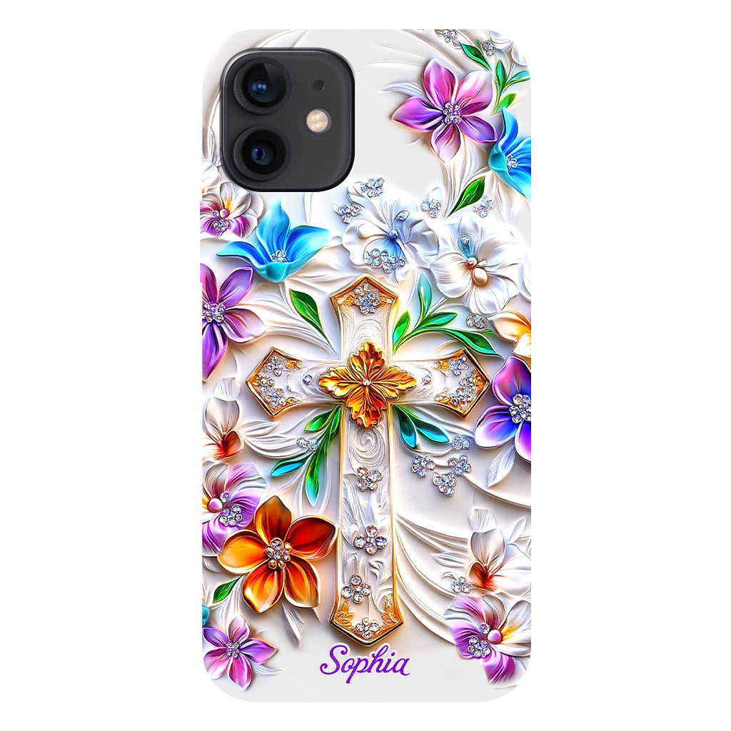 Glaube – Personalisierte Handyhülle mit christlichem Volldruck