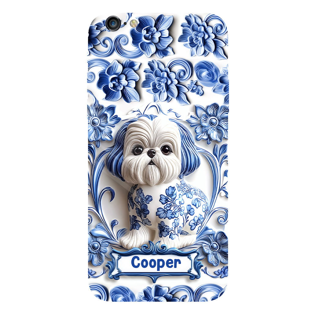Coque de téléphone personnalisée avec imprimé chien mignon