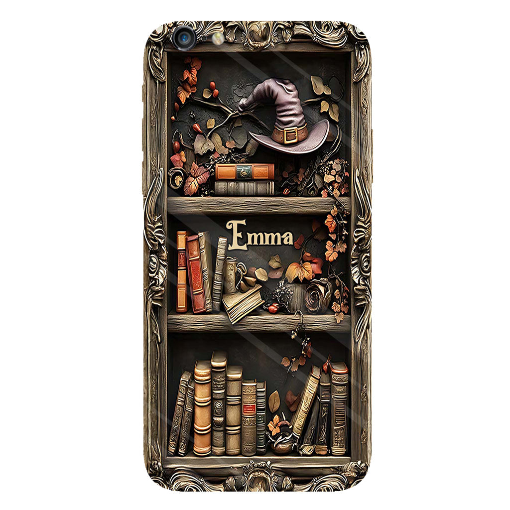 Hat And Books - Personalized Witch Full Print Phone Case