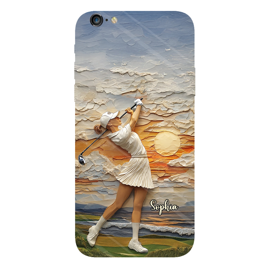 Le golf, c'est ma vie - Coque de téléphone personnalisée avec impression intégrale sur le thème du golf