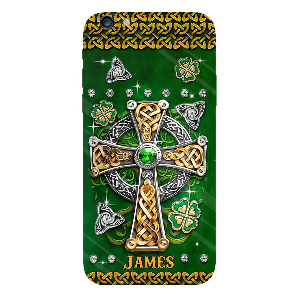 Dans mes veines - Coque de téléphone personnalisée avec impression intégrale pour la Saint-Patrick