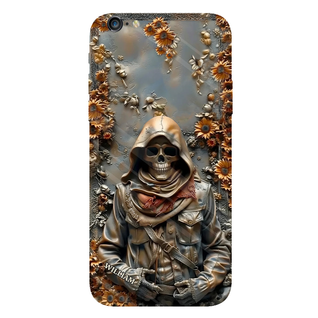 Vintage Skull - Personalized Skull Full Print Phone Case