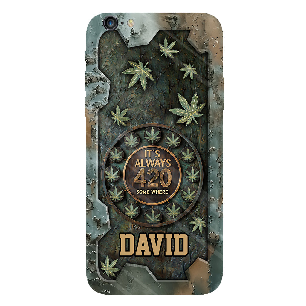 It's Always 420 - Personalized Weed Full Print Phone Case