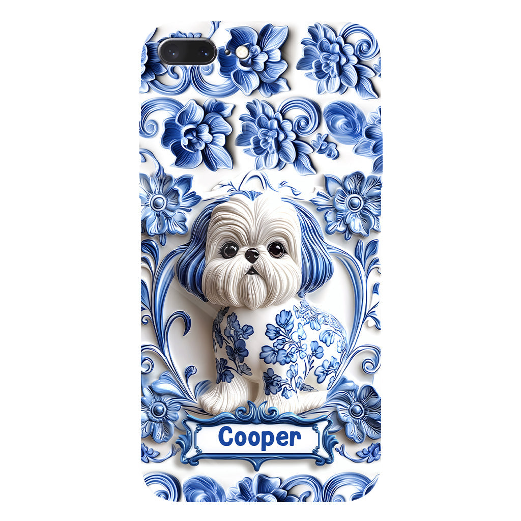 Coque de téléphone personnalisée avec imprimé chien mignon