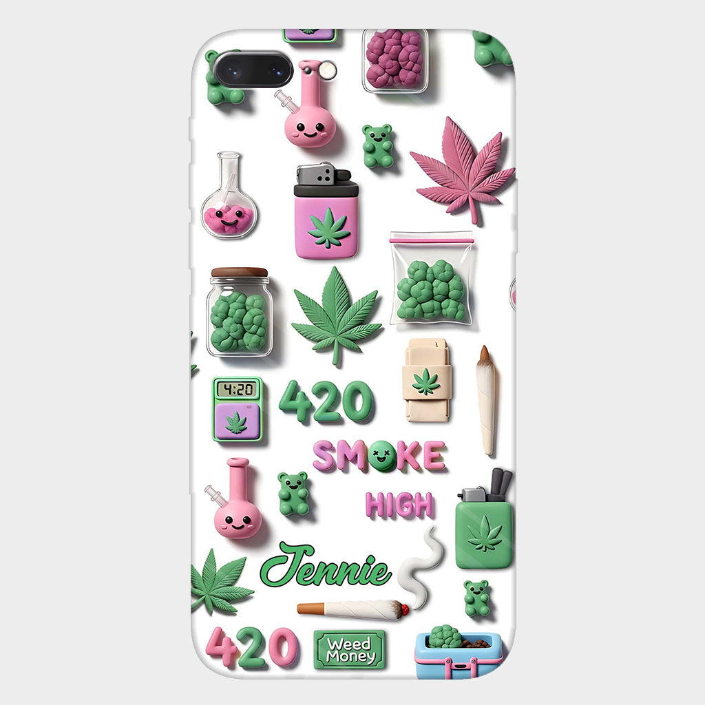 Stoner Chic – Personalisierte Handyhülle mit Weed-Motiv