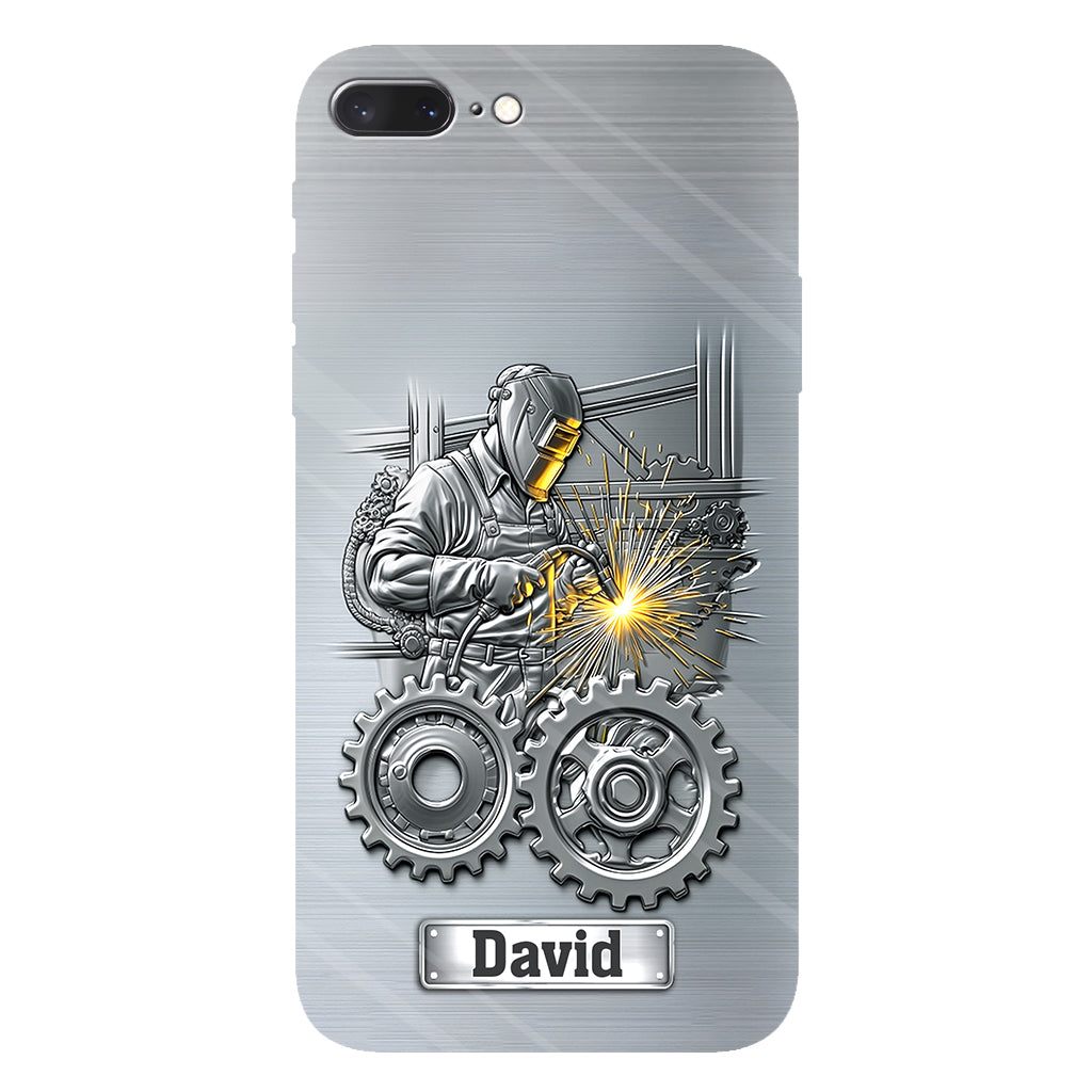 Aus Starken werden Schweißer – Personalisierte Handyhülle mit Schweißer-Motiv