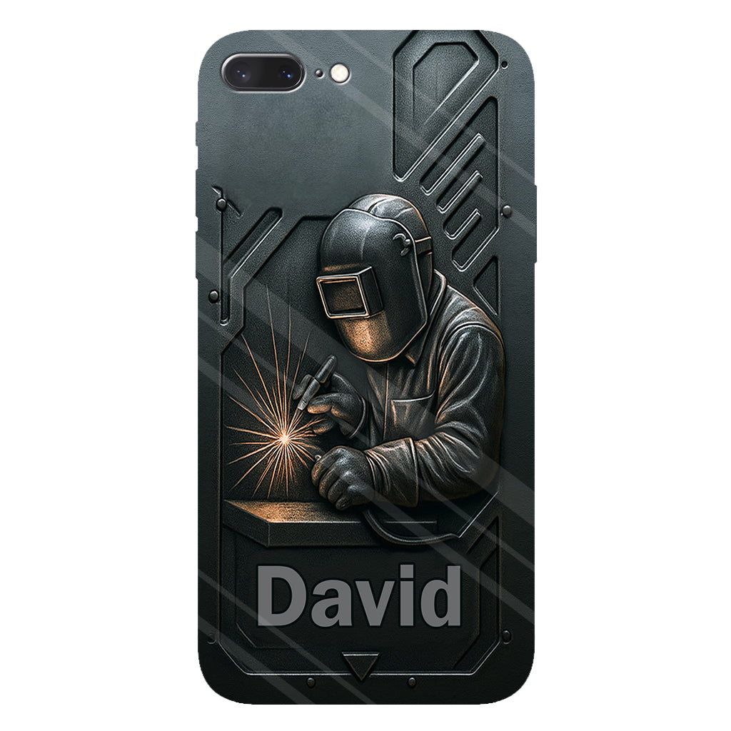 Coque de téléphone personnalisée avec motif de soudeur - Hommes soudeurs stylés