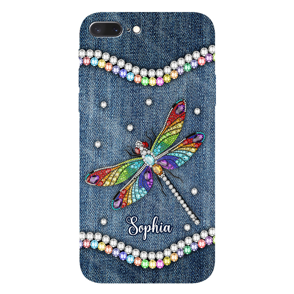 Magnifique libellule - Coque de téléphone personnalisée avec motif libellule intégral