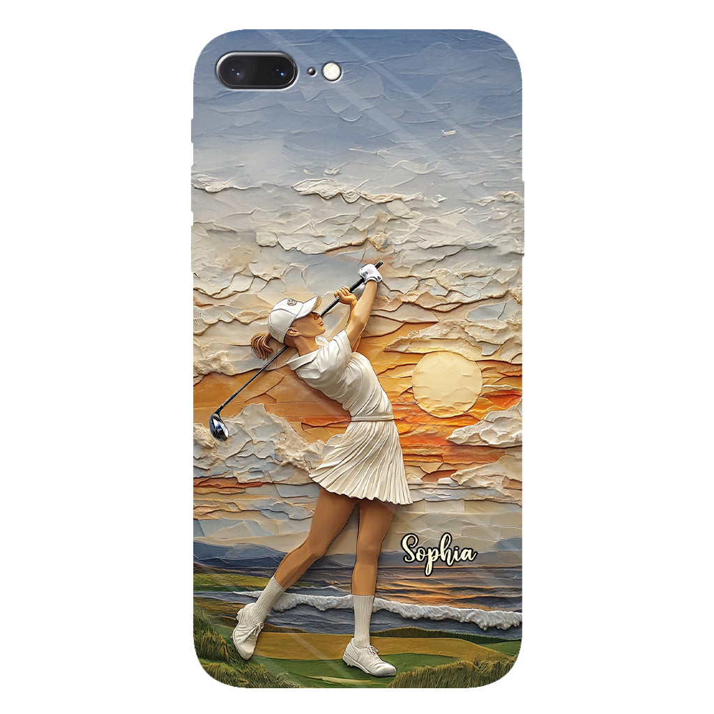 Le golf, c'est ma vie - Coque de téléphone personnalisée avec impression intégrale sur le thème du golf