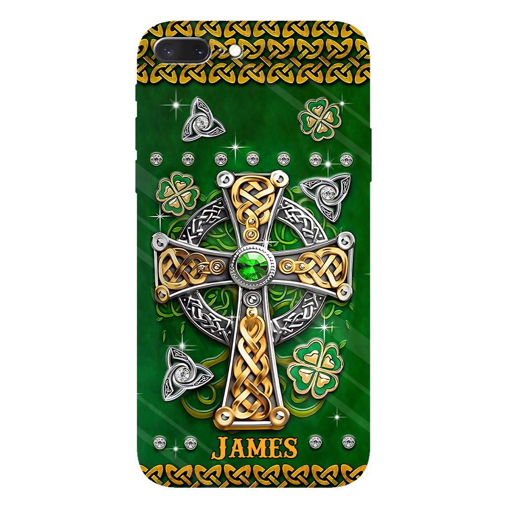Dans mes veines - Coque de téléphone personnalisée avec impression intégrale pour la Saint-Patrick
