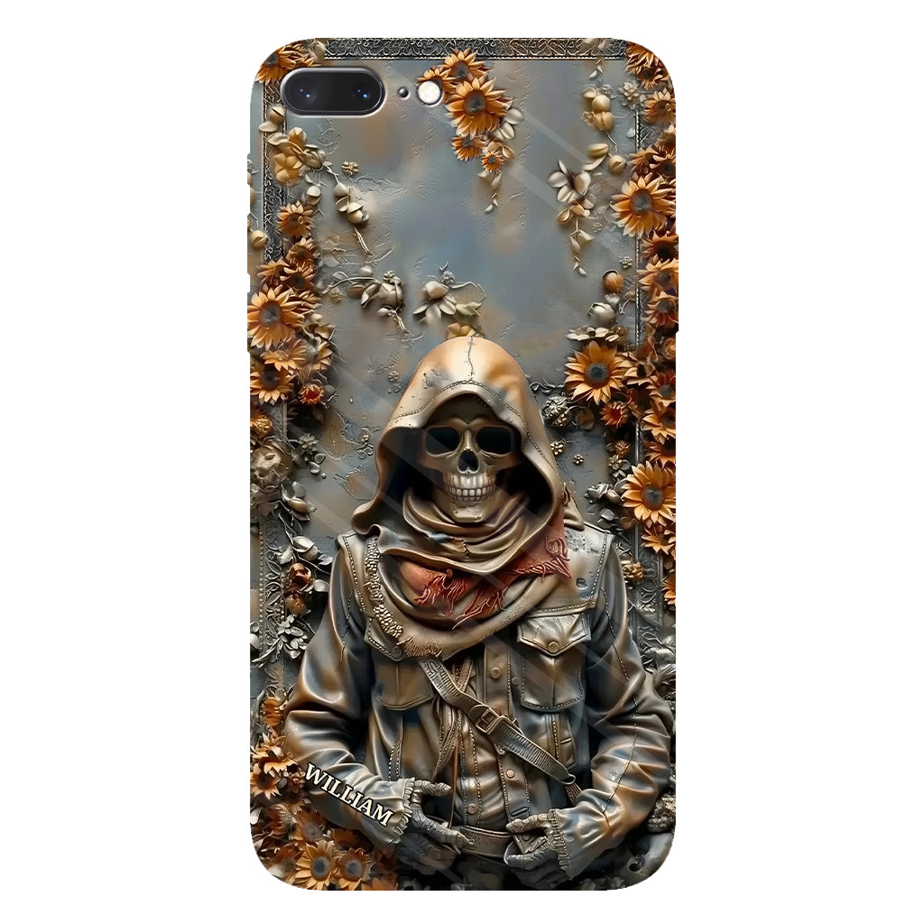 Vintage Skull - Personalized Skull Full Print Phone Case