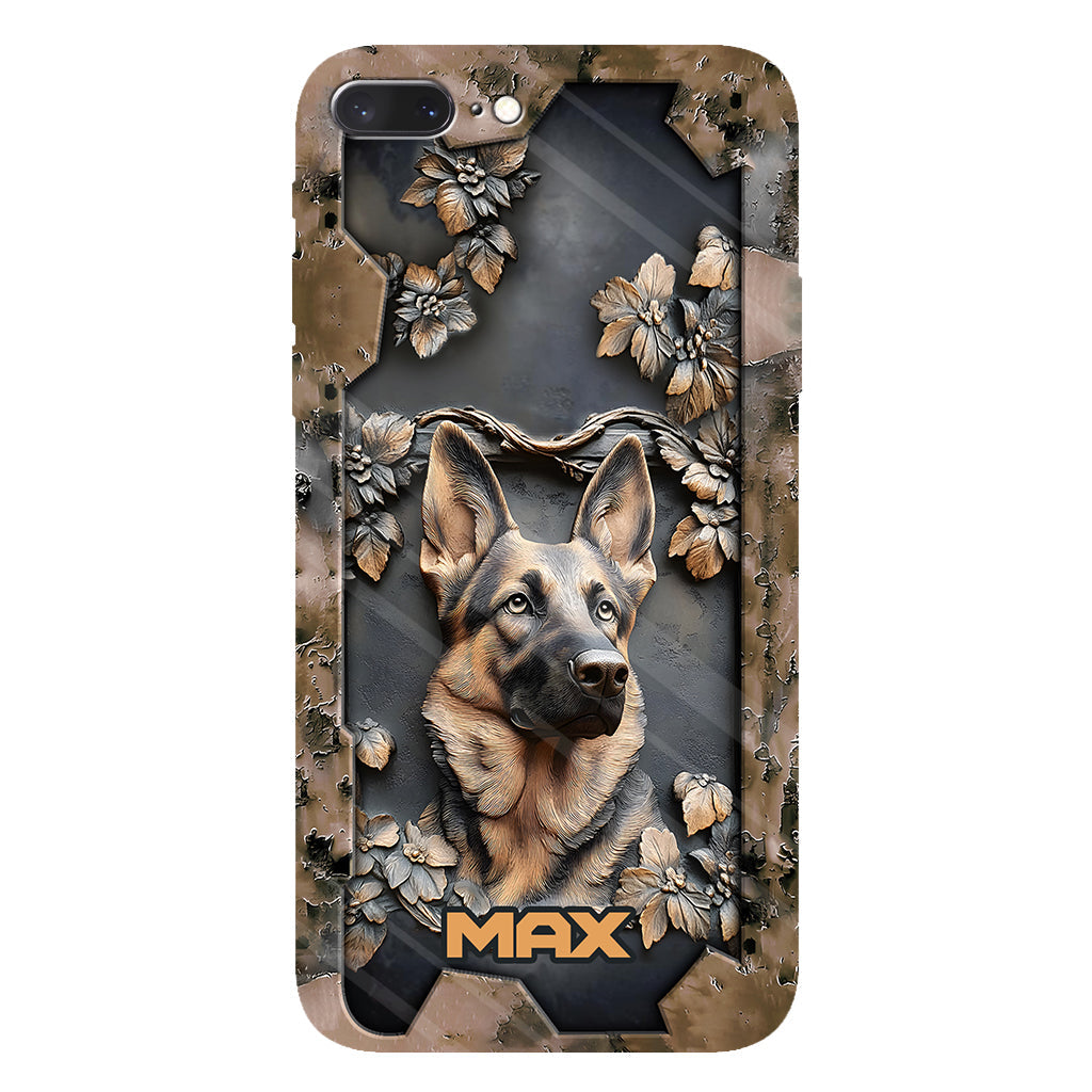 Strong German Shepherd - Personalized Dog Full Print Phone Case