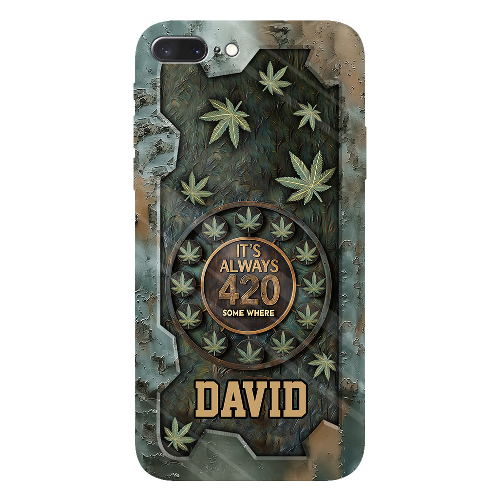 It's Always 420 - Personalized Weed Full Print Phone Case