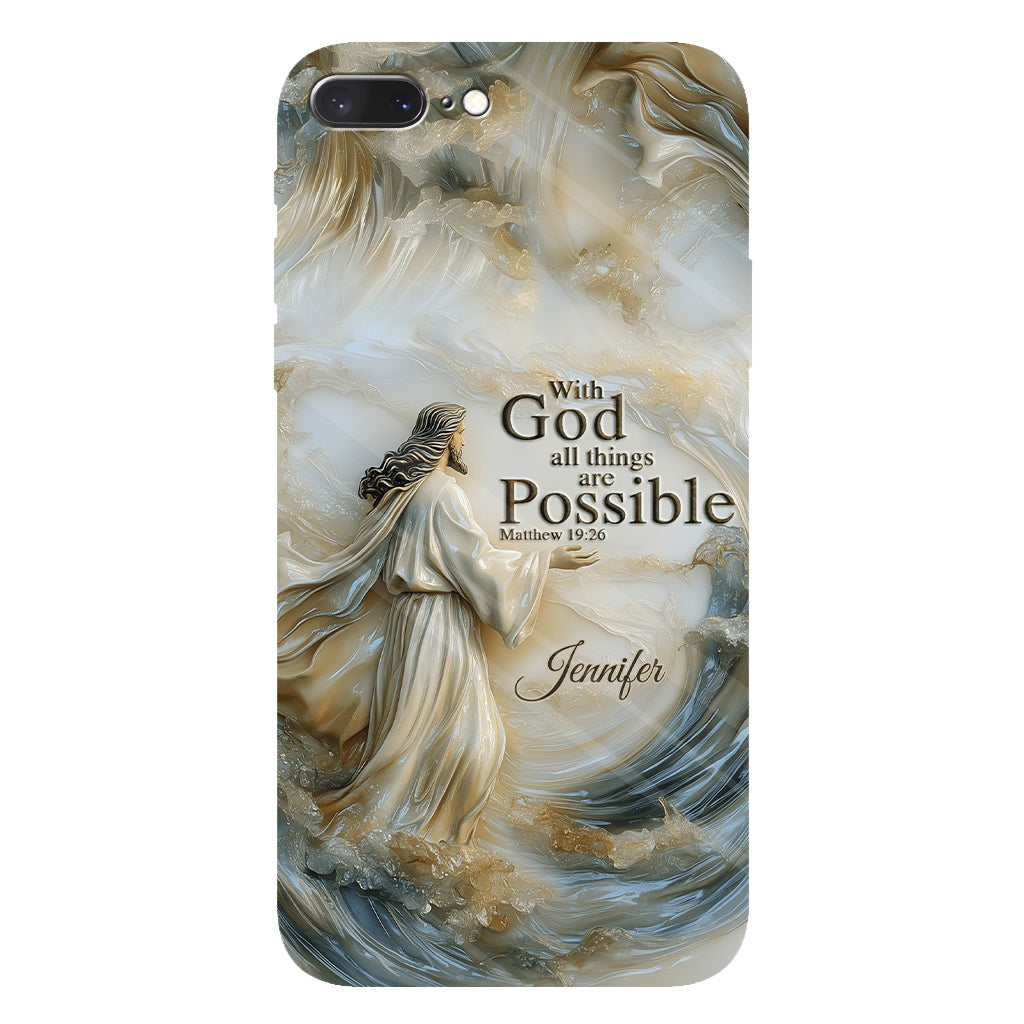 With God - Personalized Christian Full Print Phone Case