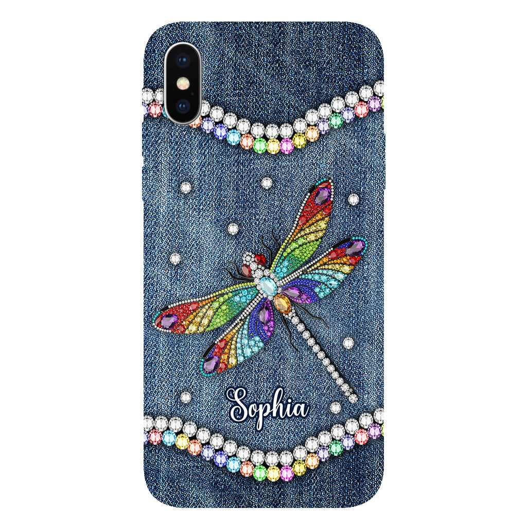 Magnifique libellule - Coque de téléphone personnalisée avec motif libellule intégral