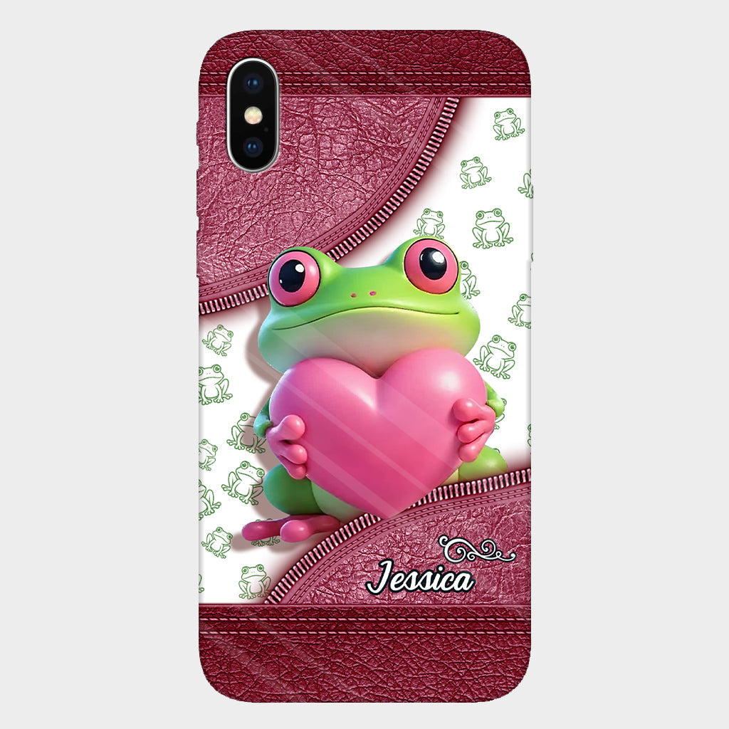 Love Frog – Personalisierte Handyhülle mit Froschmotiv
