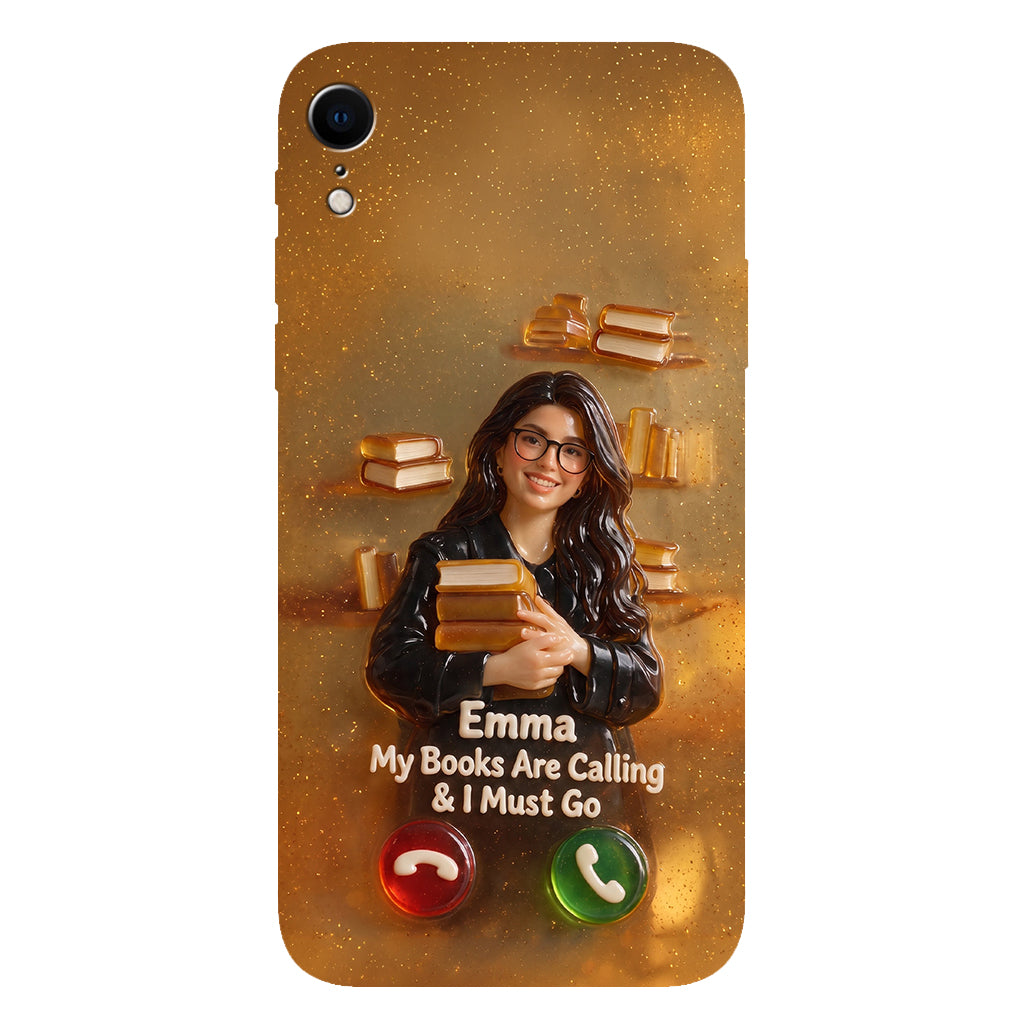 My Books Are Calling & I Must Go - Personalized Book Full Print Phone Case