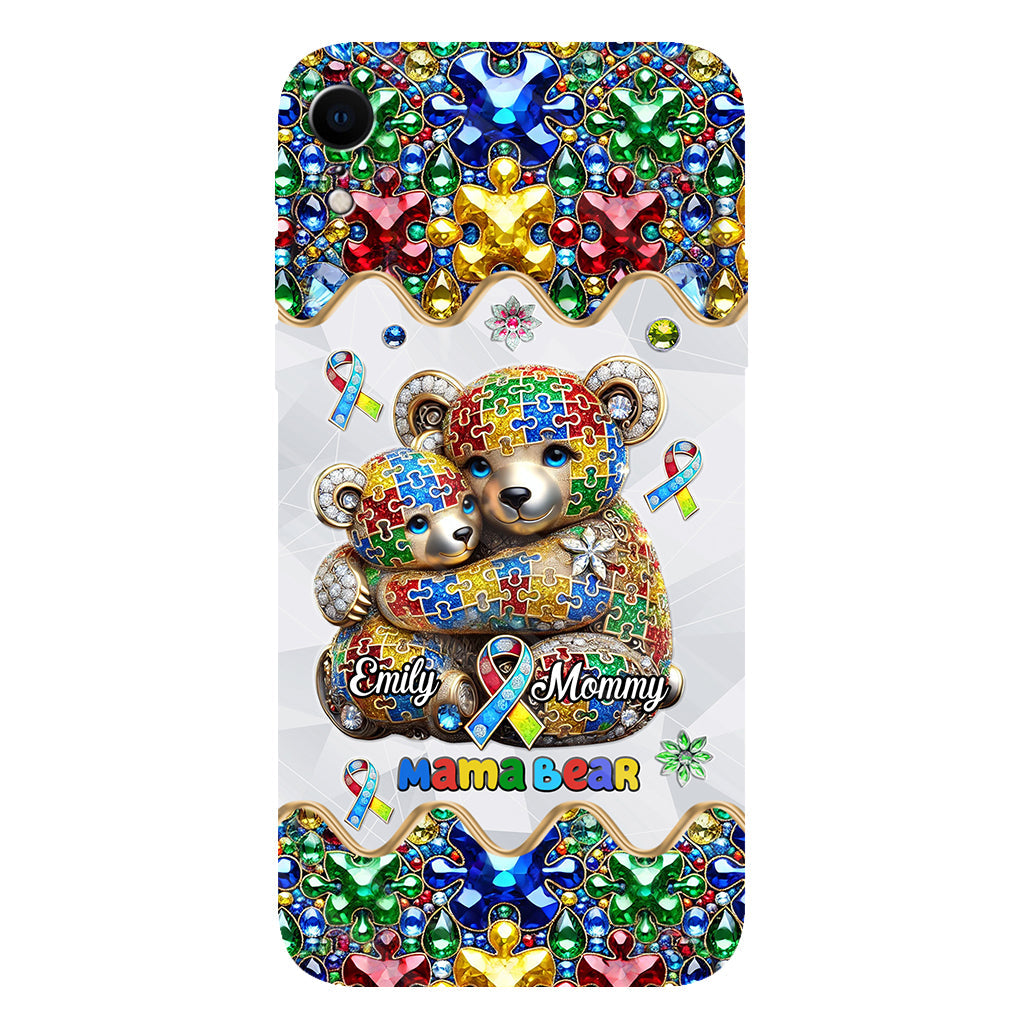 Mama Bear - Personalized Autism Awareness Full Print Phone Case