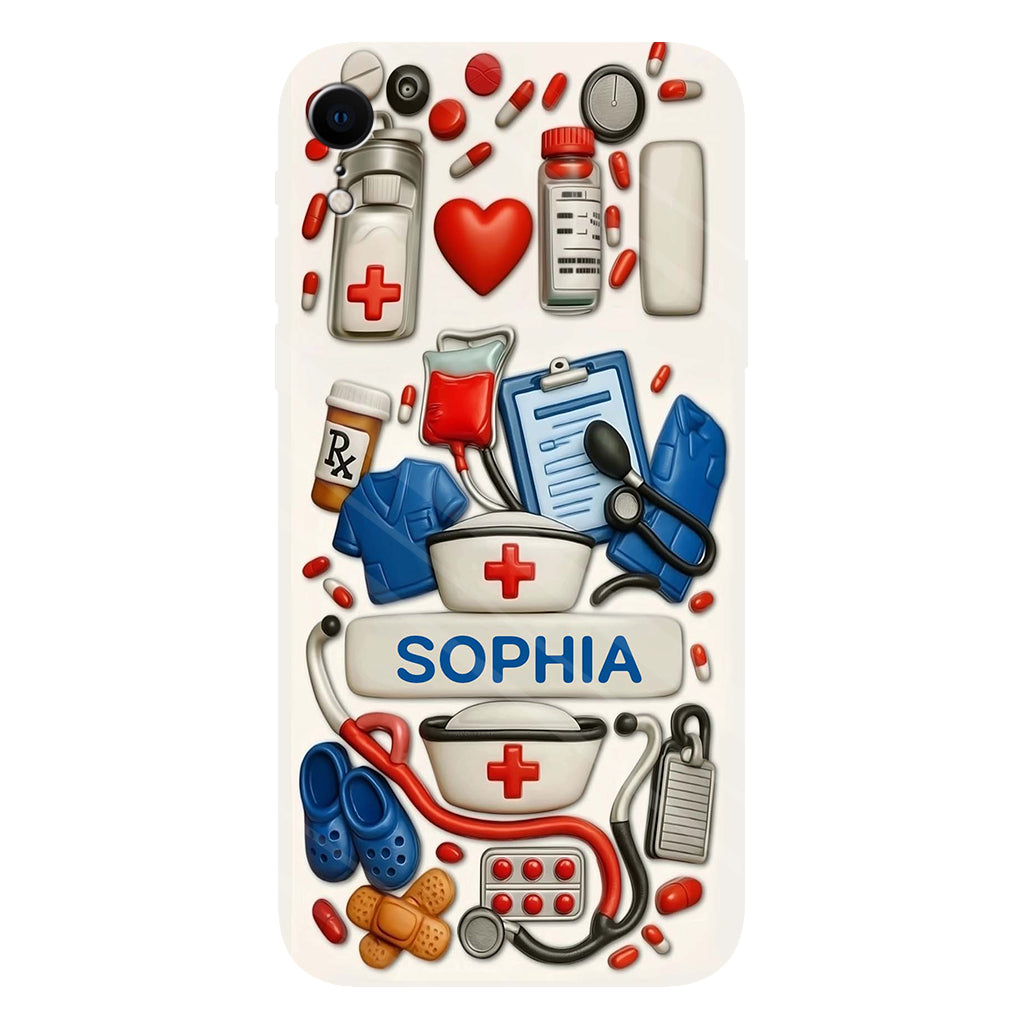 Nurses Are The Heart Of Healthcare - Personalized Nurse Full Print Phone Case