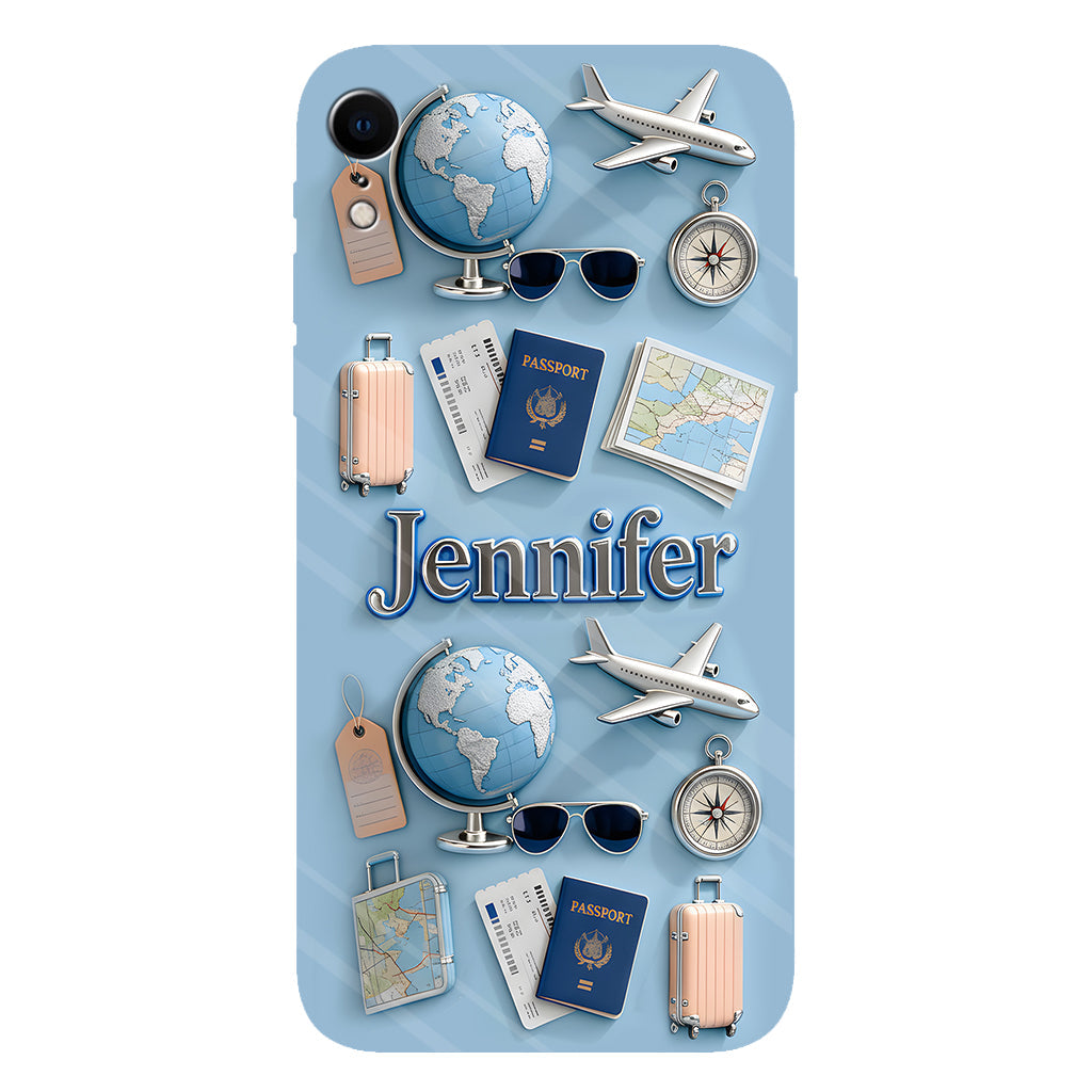Just A Girl Who Loves Travelings - Personalized Travelling Full Print Phone Case