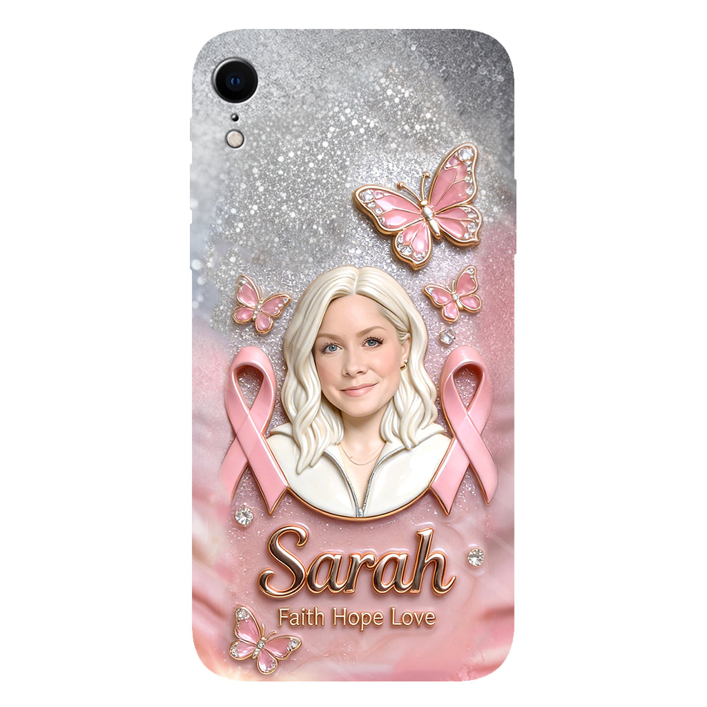 Custom Any Photo - Personalized Breast Cancer Awareness Full Print Phone Case