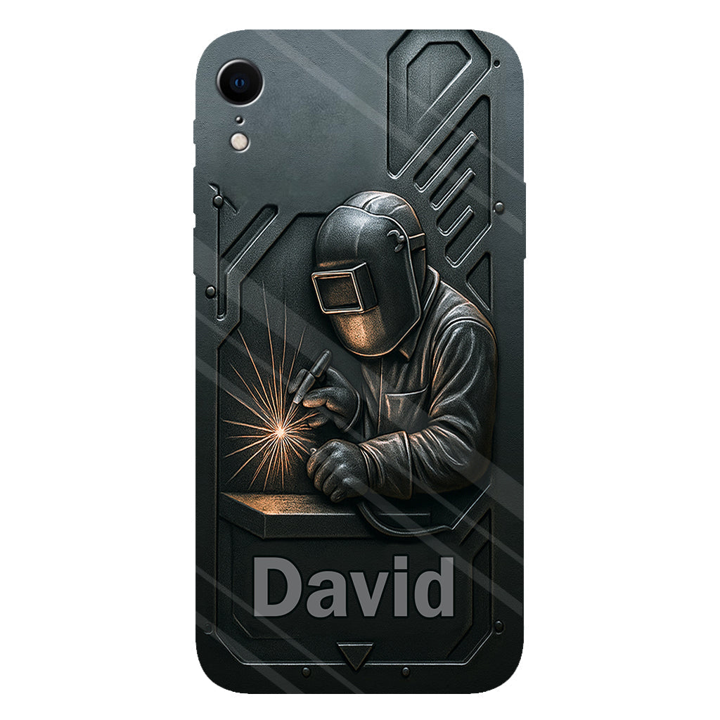 Coque de téléphone personnalisée avec motif de soudeur - Hommes soudeurs stylés