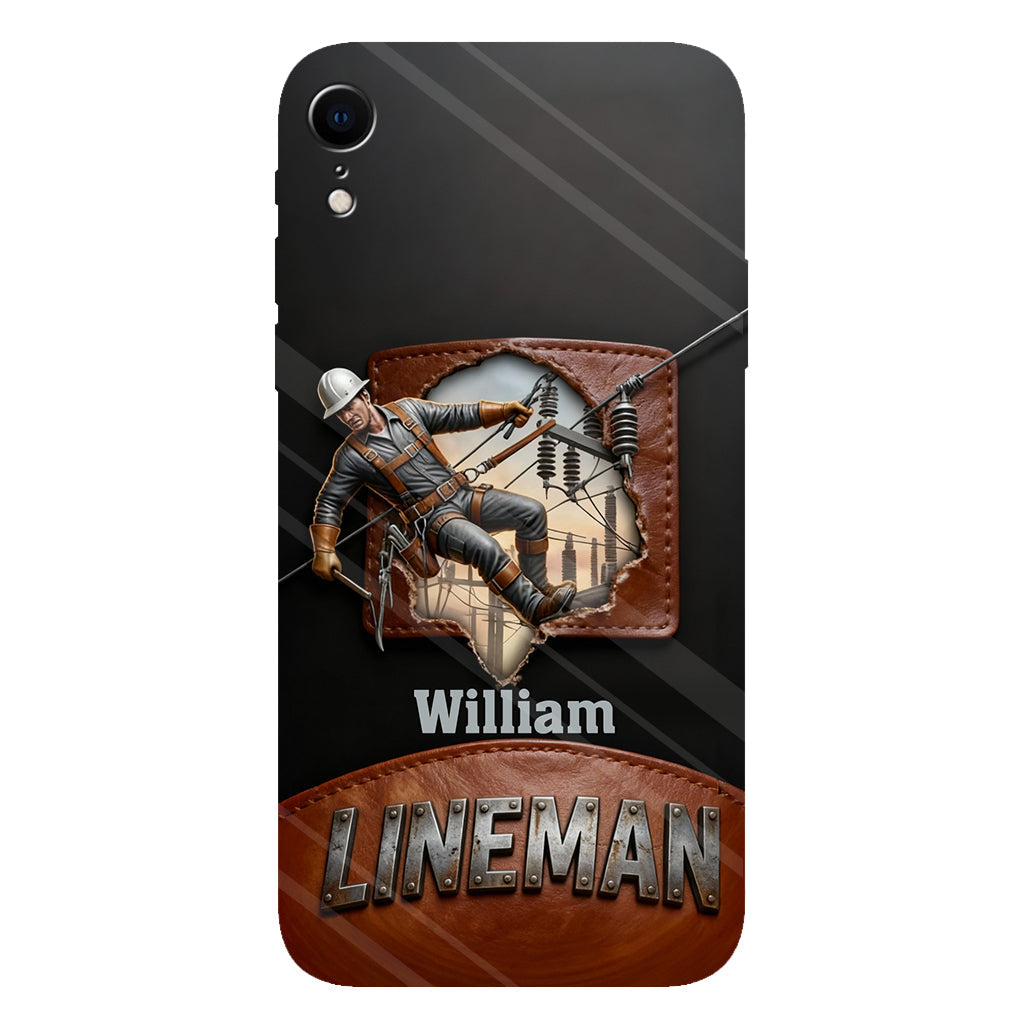 Coque de téléphone personnalisée « Lineman cool » avec impression intégrale