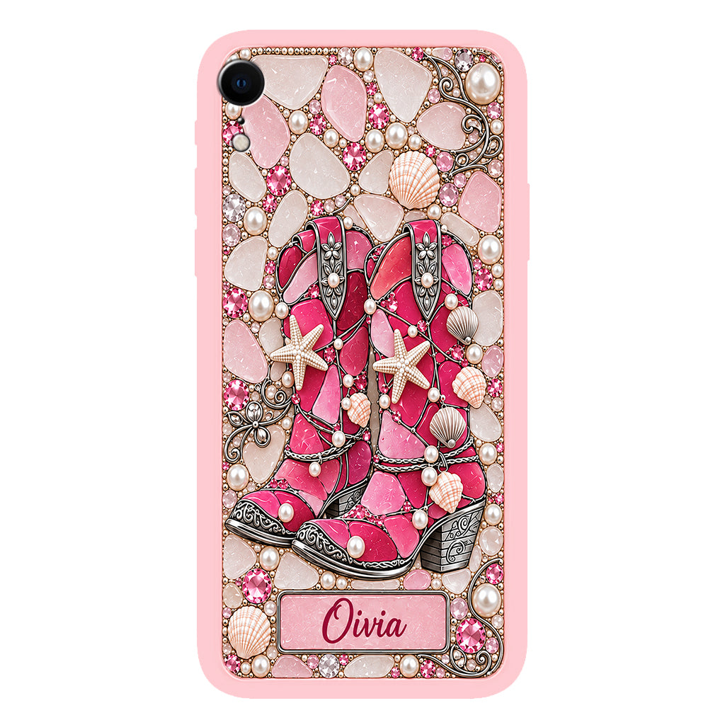 Cowgirl Boots - Personalized Cowgirl Full Print Phone Case