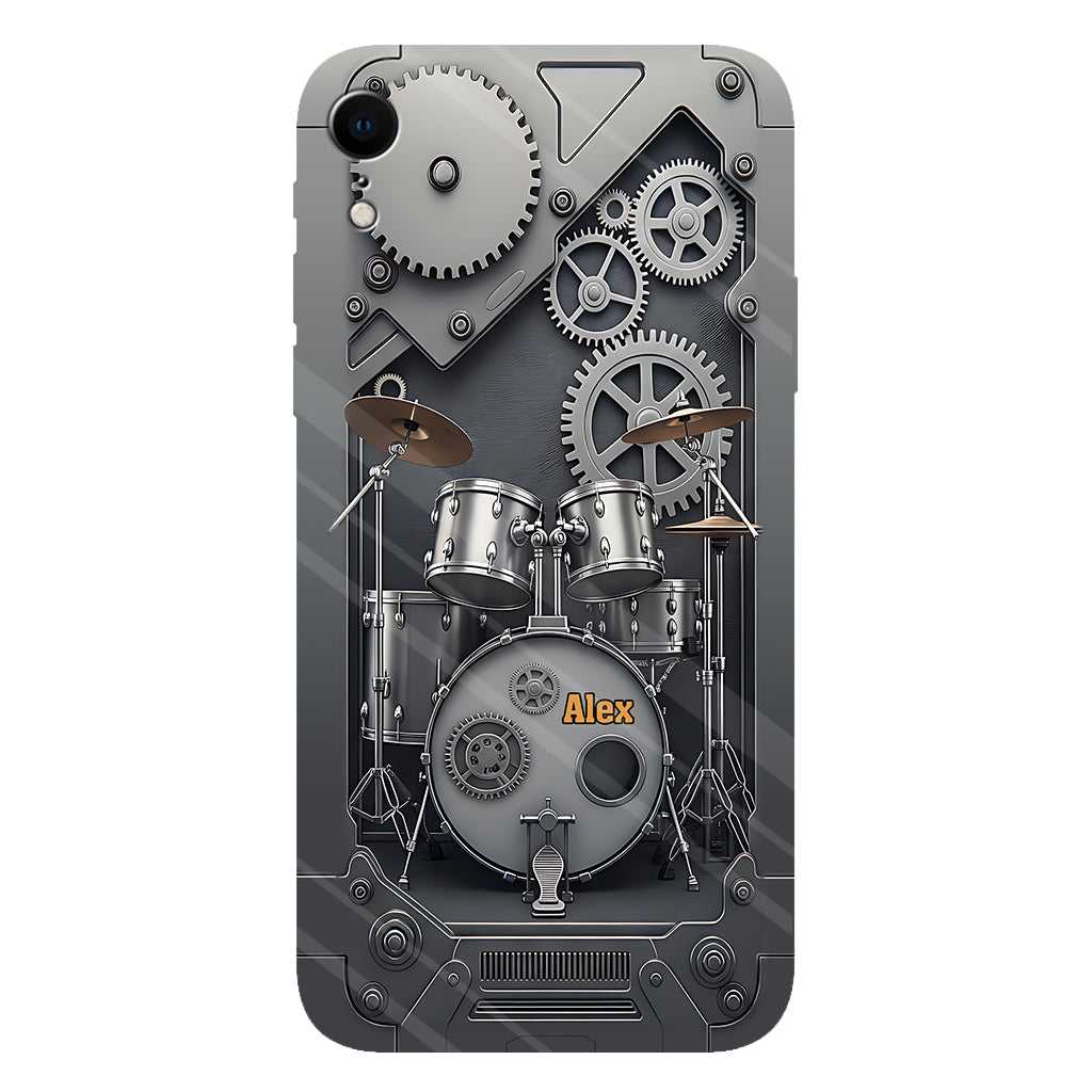 Vie de batteur - Coque de téléphone personnalisée avec impression intégrale pour batteur