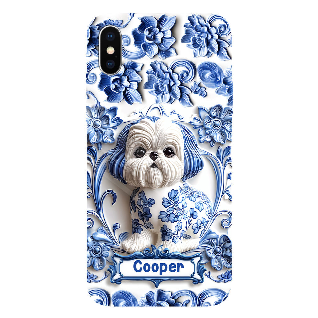 Coque de téléphone personnalisée avec imprimé chien mignon