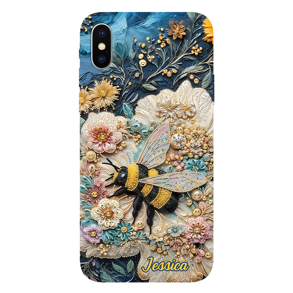 Bee Kind - Personalized Bee Full Print Phone Case