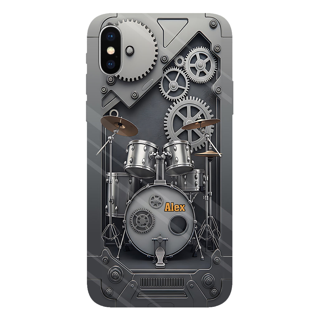 Vie de batteur - Coque de téléphone personnalisée avec impression intégrale pour batteur