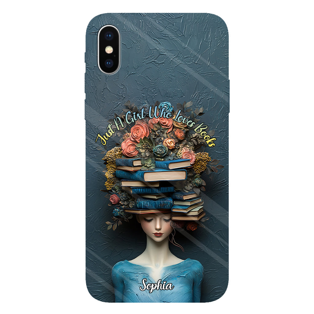Just A Girl Who Loves Books - Personalized Book Full Print Phone Case