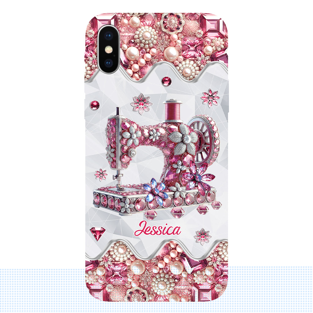 Just A Girl Who Loves Sewing - Personalized Sewing Full Print Phone Case