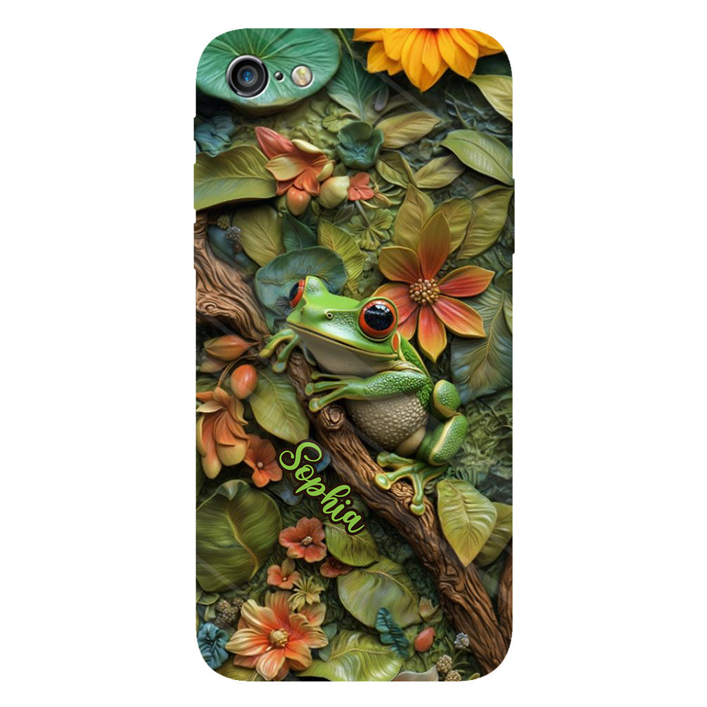 Adorable Frog - Personalized Frog Full Print Phone Case
