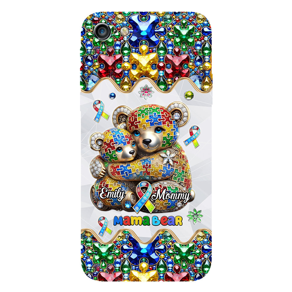 Mama Bear - Personalized Autism Awareness Full Print Phone Case