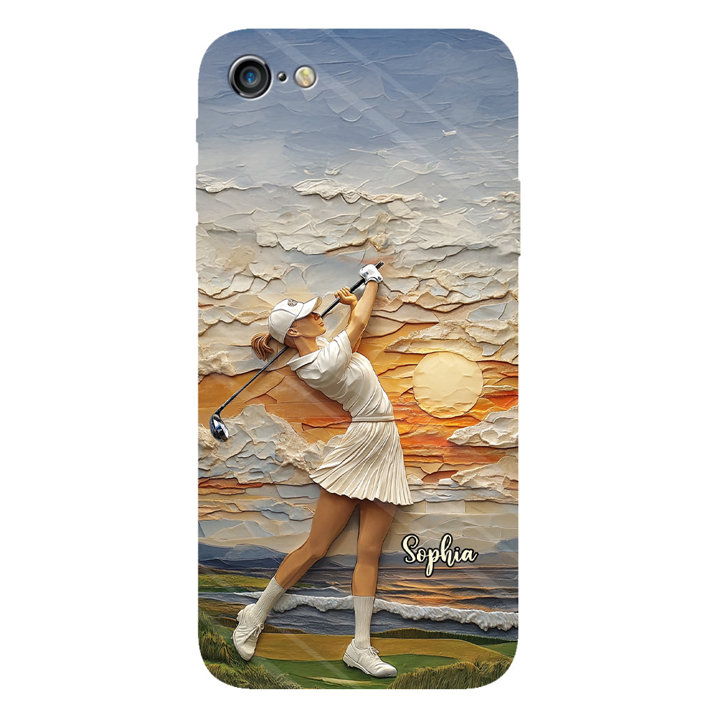 Le golf, c'est ma vie - Coque de téléphone personnalisée avec impression intégrale sur le thème du golf