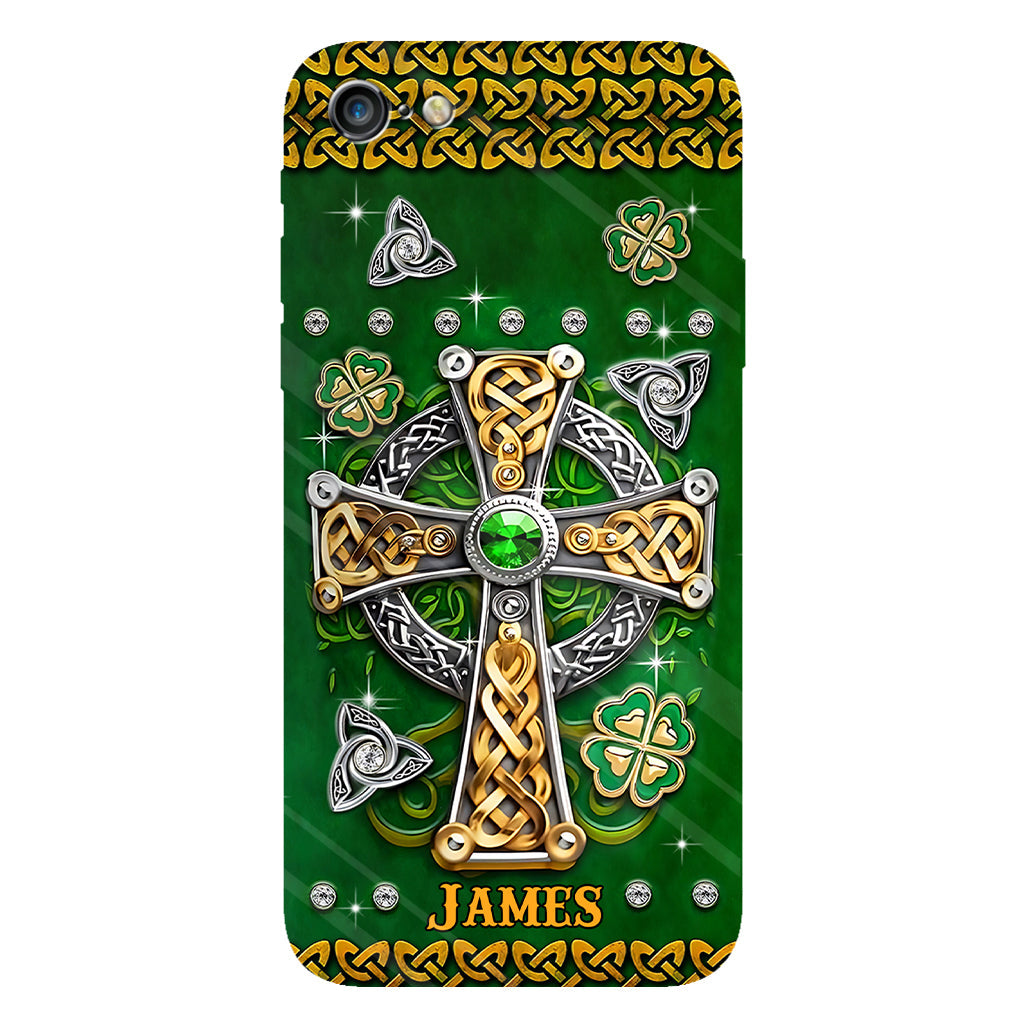 Dans mes veines - Coque de téléphone personnalisée avec impression intégrale pour la Saint-Patrick