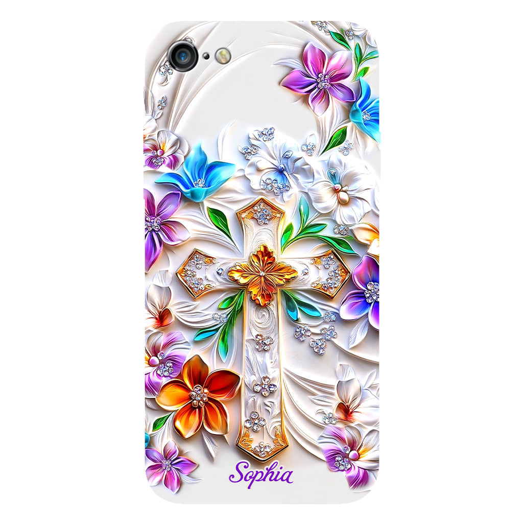 Glaube – Personalisierte Handyhülle mit christlichem Volldruck