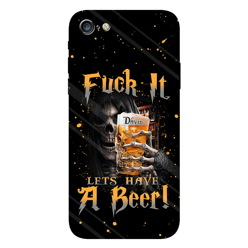 Let's Have A Beer - Personalized Beer Full Print Phone Case