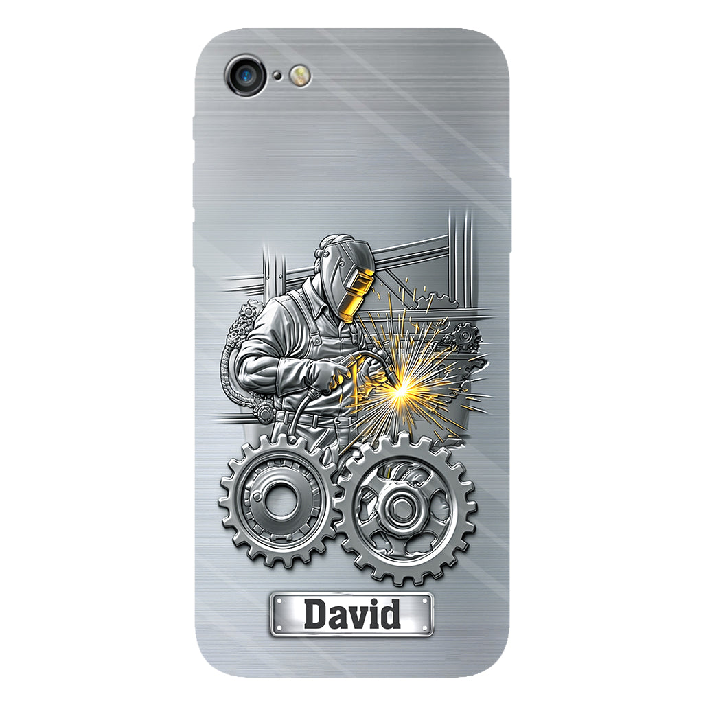 Aus Starken werden Schweißer – Personalisierte Handyhülle mit Schweißer-Motiv