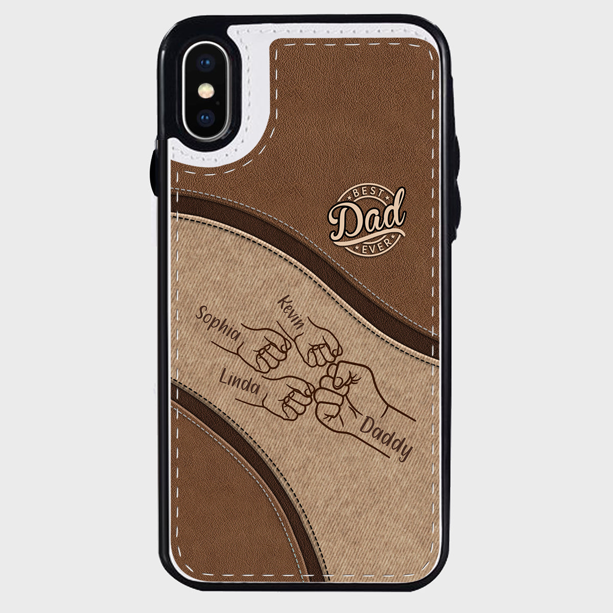 Fist Bump - Personalized Father Foldable Wallet Phone Case