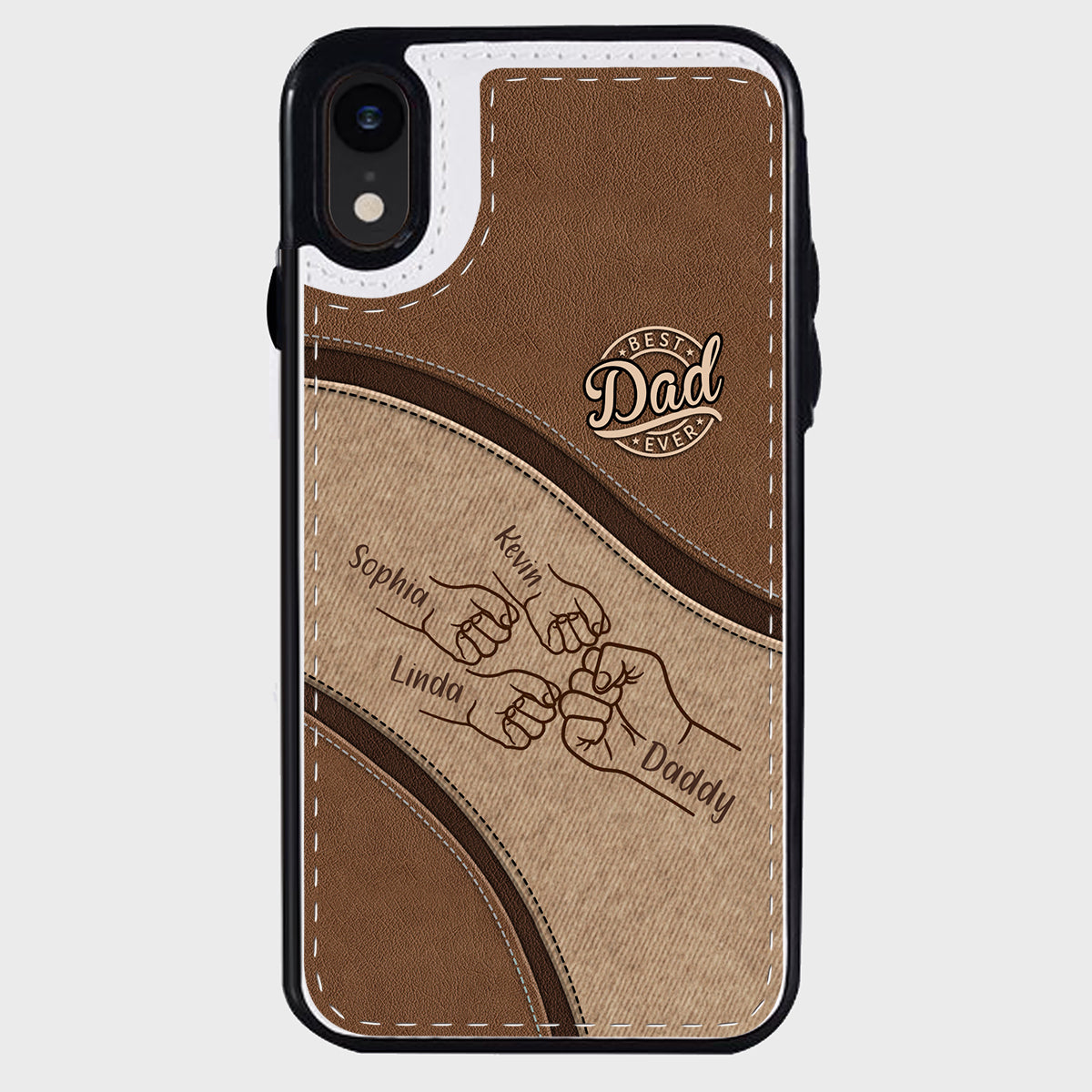 Fist Bump - Personalized Father Foldable Wallet Phone Case