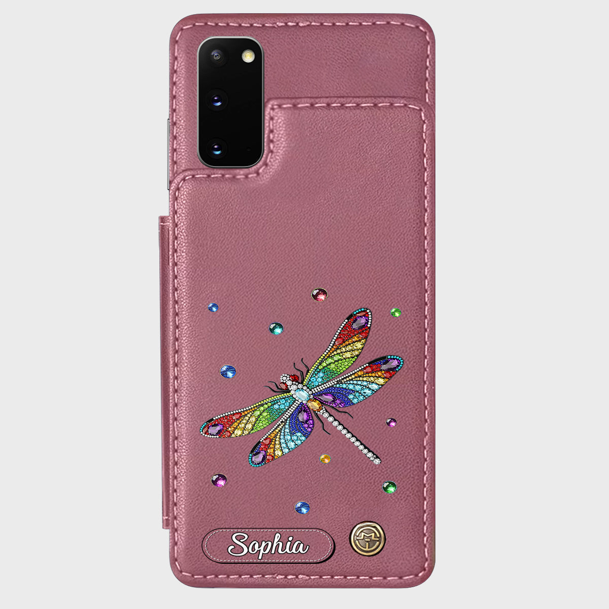 Beautiful Dragonfly - Personalized Dragonfly Wallet Phone Case