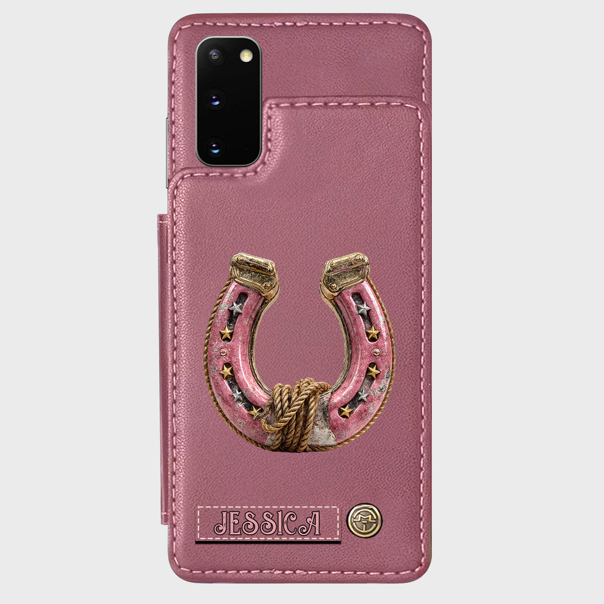 Horseshoe - Personalized Horse Wallet Phone Case