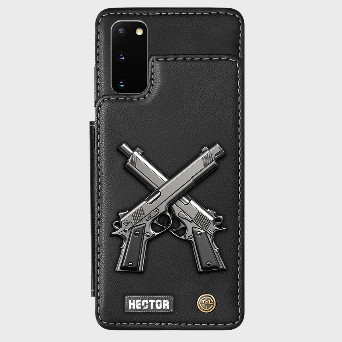 Crossed Pistols - Personalized Tactical equipment Wallet Phone Case
